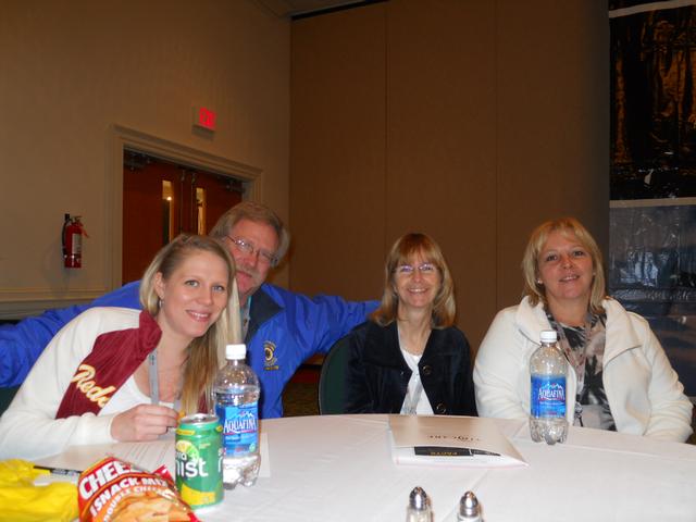 Melissa Hensel, Lynn Platt, Jayne Toellner, Patty Byram enjoy a break during the Aircare F.A.C.T.S. training day.